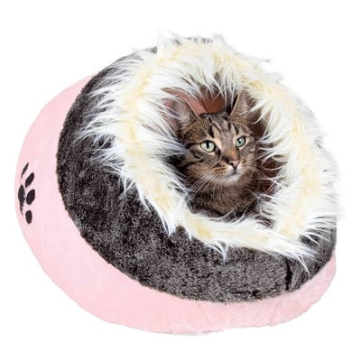 Trixie Katzenkorb Iglu Minou Rosa / Grau