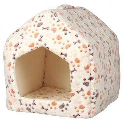 Trixie Katzenkorb Iglu-Jargon Weiss / Beige