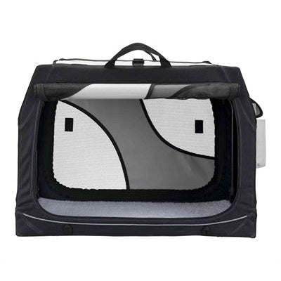 Trixie Reisekorb Vario Double Schwarz / Grau