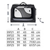Trixie Reisekorb Vario Double Schwarz / Grau