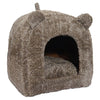 40 Winks Palisander-Katzenkorb Iglu Teddybraun