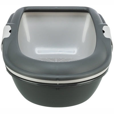 Trixie Berto Katzentoilette Offen Mit Trennsystem Grau/Pastellblau/Granit