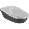 Trixie Berto Katzentoilette Offen Mit Trennsystem Grau/Pastellblau/Granit