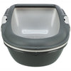Trixie Berto Katzentoilette Offen Mit Trennsystem Grau/Pastellblau/Granit