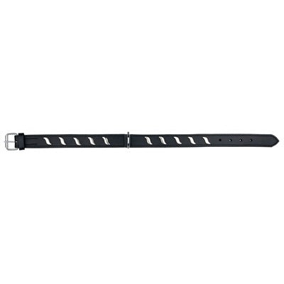 Trixie-Halsband Hund Aktives Leder Mit Wellen Schwarz