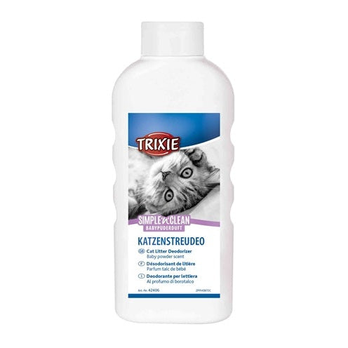 Trixie Simple'n'n'nclean Desodorierendes Katzenstreu Katzenklo Babypuder-Duft