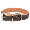 Trixie Hundehalsband Active Comfort Leder Braun / Hellbraun