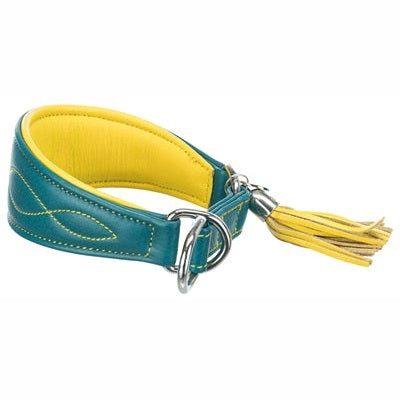 Trixie Hundehalsband Active Comfort Für Windhunde Leder Petrol