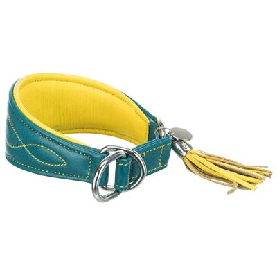 Trixie Hundehalsband Active Comfort Für Windhunde Leder Petrol