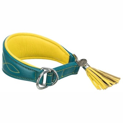 Trixie Hundehalsband Active Comfort Für Windhunde Leder Petrol