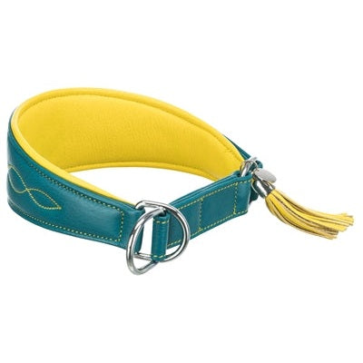 Trixie Hundehalsband Active Comfort Für Windhunde Leder Petrol