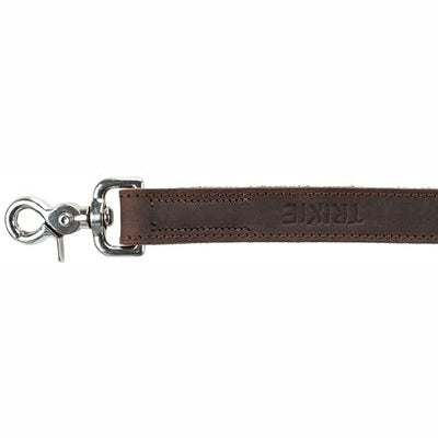 Trixie Hundeleine Rustikales Fettleder Dunkelbraun