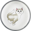 Trixie Futternapf / Wassernapf Flach Katze / Beine Keramik Grau / Weiss