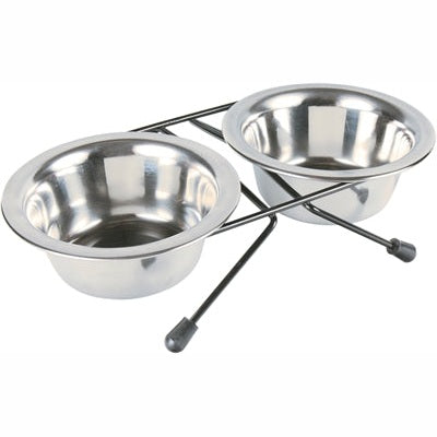 Trixie Futter-/Wassernapf-Set Edelstahl/Metall