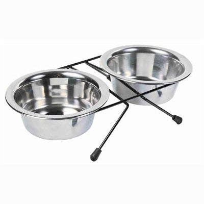 Trixie Futter-/Wassernapf-Set Edelstahl/Metall