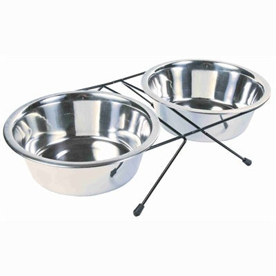 Trixie Futter-/Wassernapf-Set Edelstahl/Metall