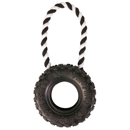 Trixie Aus Naturkautschuk Auf Kordel Schwarz