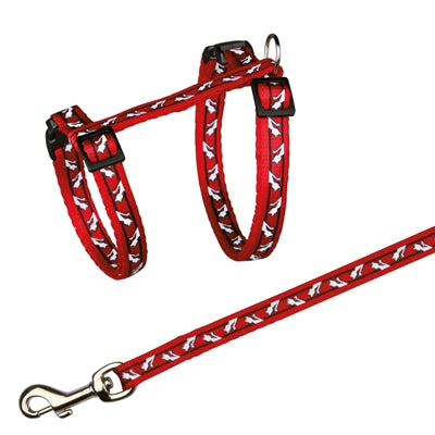 Trixie Katzengeschirr Mit Leine Katzenmuster Sortiert