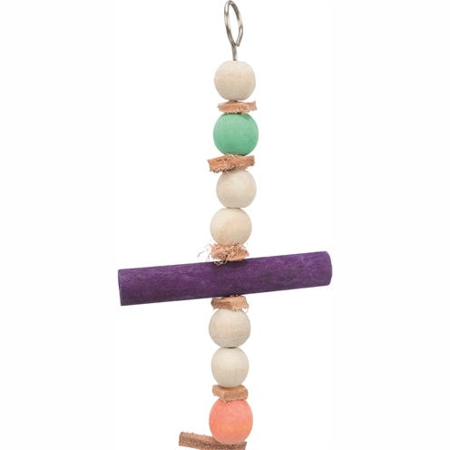 Trixie Mit Seil &Amp; Perlen Holz/Leder Mehrfarbig