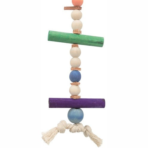 Trixie Mit Seil &Amp; Perlen Holz/Leder Mehrfarbig