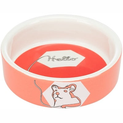 Trixie Futterschale / Wasserschale Keramikstreifen Hamster Sortiert