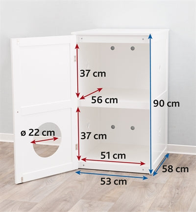 Trixie Katze Korb Haus Xl Weiss