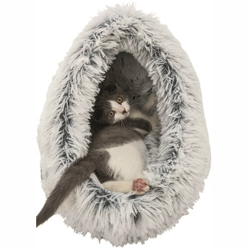 Trixie Cat Basket Iglo Harvey Grau/Weiss-Schwarz