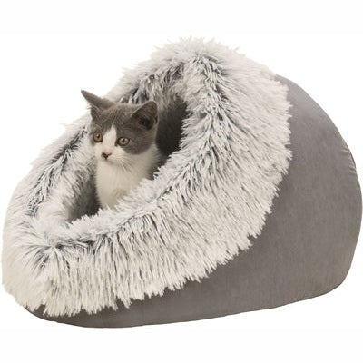 Trixie Cat Basket Iglo Harvey Grau/Weiss-Schwarz