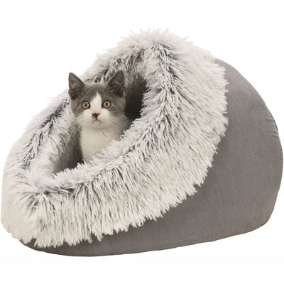Trixie Cat Basket Iglo Harvey Grau/Weiss-Schwarz