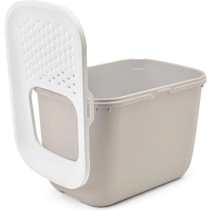 Savic Katzentoilette Hop In Weiss / Mokka