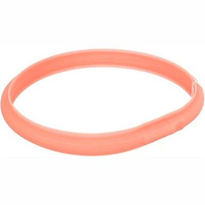 Trixie Leuchtende Hundehalsband Blitz Usb Silikon Koralle