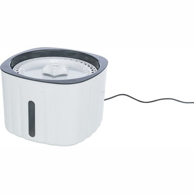 Trixie Trinkbrunnen Blume Kunststoff Weiss/Grau