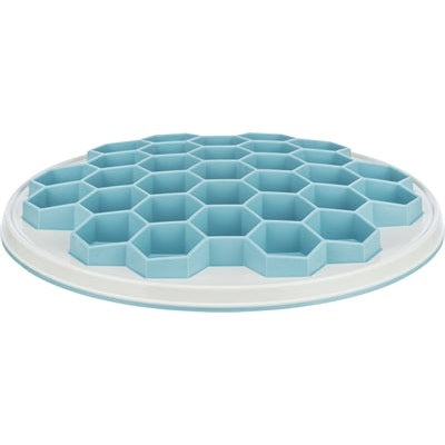 Trixie Slowfeeding Platehive Kunststoff / Tpr / Tpe Grau / Blau