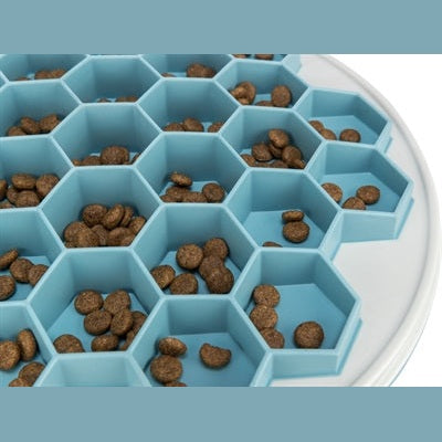 Trixie Slowfeeding Platehive Kunststoff / Tpr / Tpe Grau / Blau