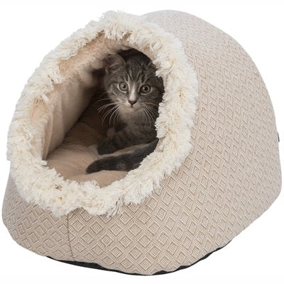Trixie Katze Korb Iglu Boho Beige
