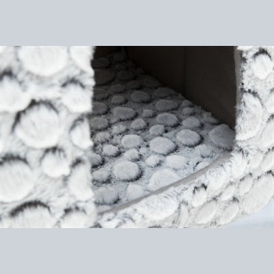 Trixie Katze Korb Iglo Mila Plüsch Weiss / Grau