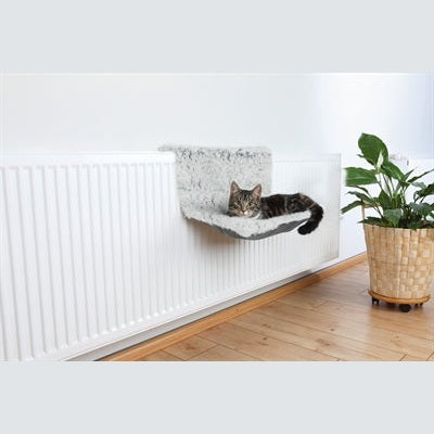 Trixie Hängematte Harvey Langhaar Plüsch / Velours Weiss Schwarz