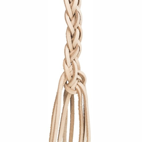 Trixie Schnürsenkel Leder Mit Holzperlen Natur