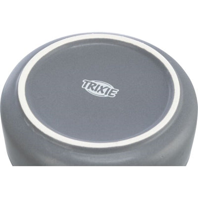 Trixie Trinkschale Set Keramik Grau / Holz