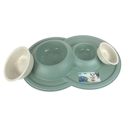 Happy Pet Mad About Pets Fress-/Trinknapf Vulcano Double Salbeigrün