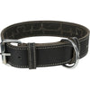 Trixie Rustikal Spitze Leder Halsband Hund Herzschlag Schwarz