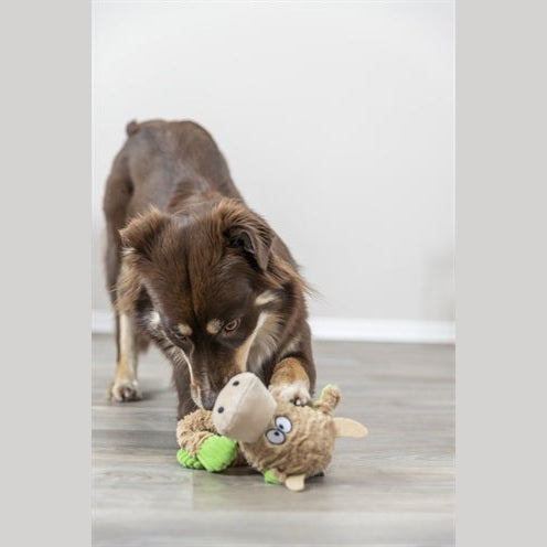 Trixie Hundespielzeug Kuh Plüsch Seil