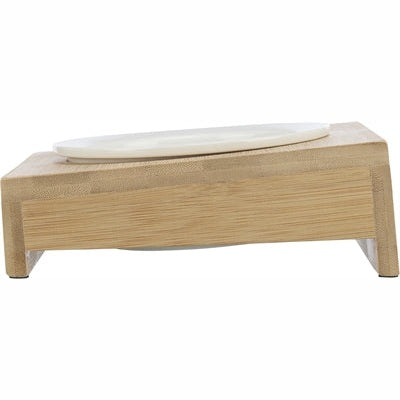 Trixie Futternapf / Wassernapf Mit Halter Keramik / Bambus