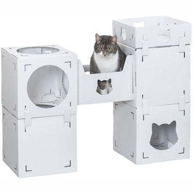 Trixie Katzenmöbel Casa Cara Karton Weiss
