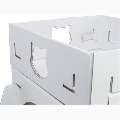 Trixie Katzenmöbel Casa Cara Karton Weiss