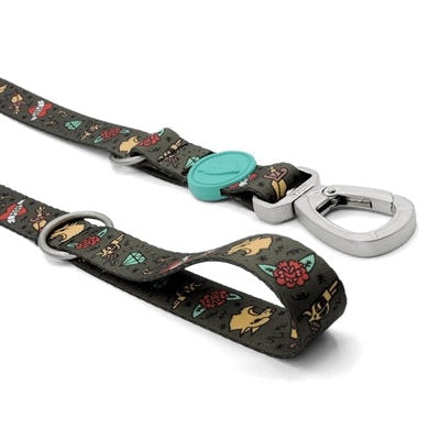 Morso Hundeleine Verstellbar Recycelter Tintentank Grün