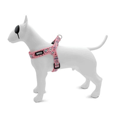 Morso Mini-Hundegeschirr Einstellbar Recyceltes Süsses Zwitschern Rosa