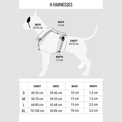 Morso Hundegeschirr H-Rig Recyceltes Vollmetall Hund Braun