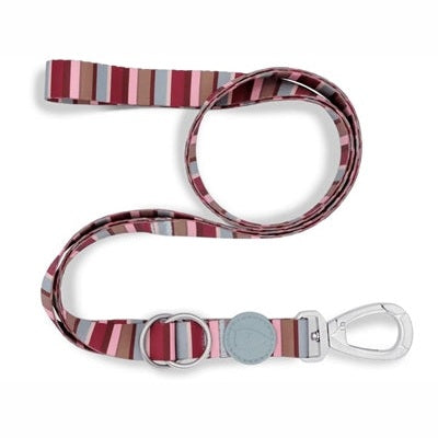 Morso Hundeleine Verstellbar Recycelt Skyline Rot/Rosa