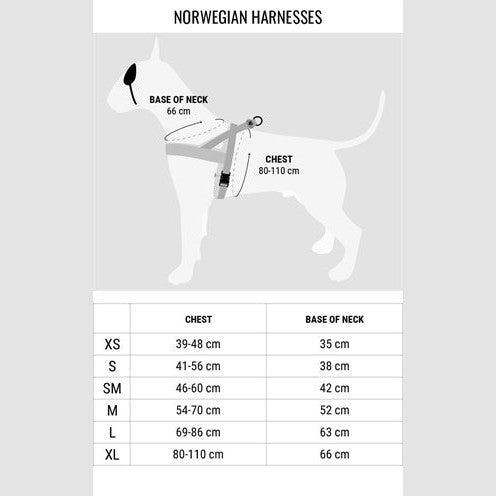 Morso Norwegisches Hundegeschirr Recycelte Dschungeltrommel Orange